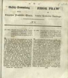 Gesetz-Sammlung f&uuml;r die K&ouml;niglichen Preussischen Staaten. 1844 No5