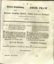Gesetz-Sammlung für die Königlichen Preussischen Staaten. 1844 No6