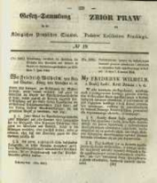 Gesetz-Sammlung für die Königlichen Preussischen Staaten. 1844 No19