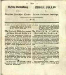 Gesetz-Sammlung f&uuml;r die K&ouml;niglichen Preussischen Staaten. 1844 No40