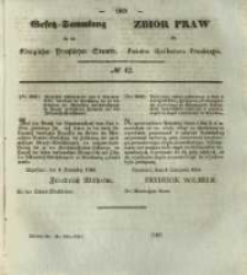 Gesetz-Sammlung f&uuml;r die K&ouml;niglichen Preussischen Staaten. 1844 No42