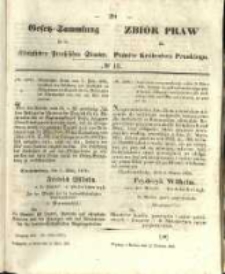 Gesetz-Sammlung f&uuml;r die K&ouml;niglichen Preussischen Staaten. 1856.04.12 No15