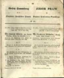 Gesetz-Sammlung f&uuml;r die K&ouml;niglichen Preussischen Staaten. 1856.04.30 No18