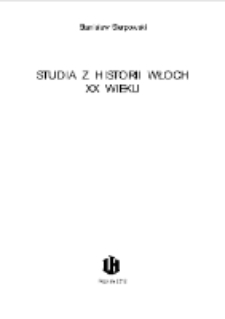 Studia z historii Włoch XX wieku