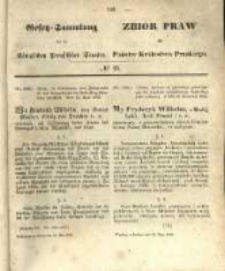 Gesetz-Sammlung f&uuml;r die K&ouml;niglichen Preussischen Staaten. 1856.05.24 No23