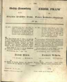 Gesetz-Sammlung f&uuml;r die K&ouml;niglichen Preussischen Staaten. 1856.08.25 No44