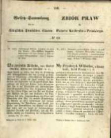Gesetz-Sammlung f&uuml;r die K&ouml;niglichen Preussischen Staaten. 1856.10.06 No52