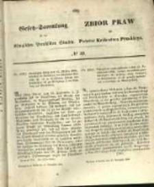 Gesetz-Sammlung f&uuml;r die K&ouml;niglichen Preussischen Staaten. 1856.11.15 No59