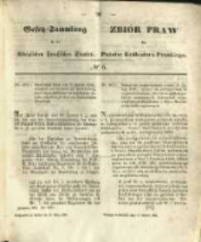 Gesetz-Sammlung f&uuml;r die K&ouml;niglichen Preussischen Staaten. 1858.03.15 No6