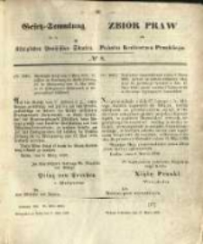 Gesetz-Sammlung f&uuml;r die K&ouml;niglichen Preussischen Staaten. 1858.03.27 No8