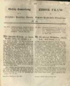 Gesetz-Sammlung f&uuml;r die K&ouml;niglichen Preussischen Staaten. 1858.04.21 No14