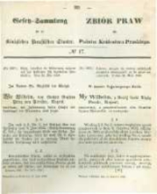 Gesetz-Sammlung f&uuml;r die K&ouml;niglichen Preussischen Staaten. 1860.06.15 No17