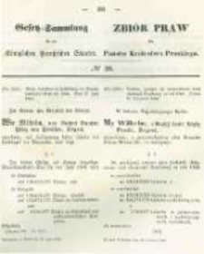 Gesetz-Sammlung f&uuml;r die K&ouml;niglichen Preussischen Staaten. 1860.06.30 No20