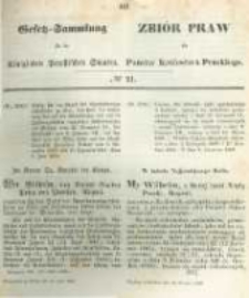 Gesetz-Sammlung f&uuml;r die K&ouml;niglichen Preussischen Staaten. 1860.06.30 No21