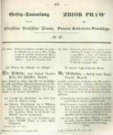 Gesetz-Sammlung f&uuml;r die K&ouml;niglichen Preussischen Staaten. 1860.12.22 No37