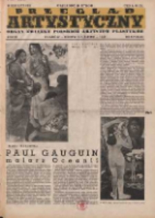 Przegląd Artystyczny: organ Związku Polskich Artyst&oacute;w Plastyk&oacute;w w Krakowie 1948 czerwiec/lipiec R.3 Nr6/7