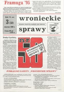 Wronieckie Sprawy 1995.03 R.6 Nr3(50)