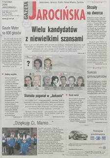 Gazeta Jarocińska 2001.06.01 Nr22(555)
