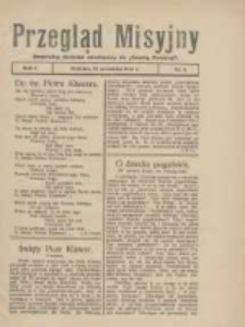 Przegląd Misyjny: bezpłatny dodatek miesięczny do "Gazety Polskiej" 1926.09.13 R.1 Nr3