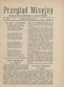Przegląd Misyjny: bezpłatny dodatek miesięczny do "Gazety Polskiej" 1926.12.06 R.1 Nr6