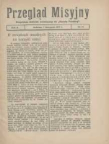 Przegląd Misyjny: bezpłatny dodatek miesięczny do "Gazety Polskiej" 1927.11.07 R.2 Nr11