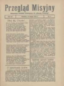 Przegląd Misyjny: bezpłatny dodatek miesięczny do "Gazety Polskiej" 1928.02.13 R.3 Nr2