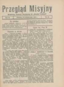 Przegląd Misyjny: bezpłatny dodatek miesięczny do "Gazety Polskiej" 1928.10.10 R.3 Nr10