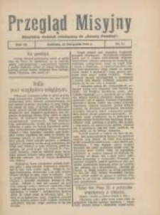Przegląd Misyjny: bezpłatny dodatek miesięczny do "Gazety Polskiej" 1928.11.13 R.3 Nr11