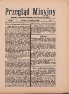 Przegląd Misyjny: bezpłatny dodatek miesięczny do "Gazety Polskiej" 1929.01.16 R.4 Nr1