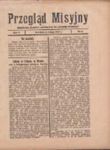 Przegląd Misyjny: bezpłatny dodatek miesięczny do "Gazety Polskiej" 1930.02.18 R.5 Nr2