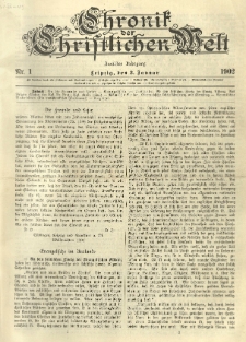 Chronik der christlichen Welt. 1902.01.02 Jg.12 Nr.1