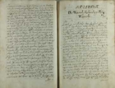 Apostrophe do woiewody krakowskiego. Panie woiewodo