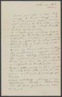 List Józefa Ignacego Kraszewskiego do Piotra Falkenhagen-Zaleskiego z 15 kwietnia 1878 roku