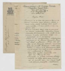 Odpis listu Józefa Ignacego Kraszewskiego do Wawrzyńca Benzelstjerny-Engeströma z 29 sierpnia 1883 roku