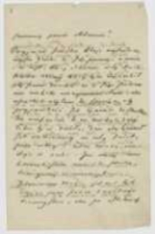 List Józefa Ignacego Kraszewskiego do Adama [Miłaszewskiego] z 23 marca 1860 roku