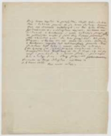 List Józefa Ignacego Kraszewskiego do Adama Miłaszewskiego z 6 czerwca 1866 roku
