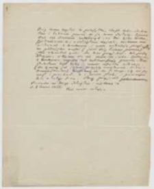 List J&oacute;zefa Ignacego Kraszewskiego do Adama Miłaszewskiego z 6 czerwca 1866 roku