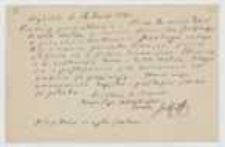 List Józefa Ignacego Kraszewskiego do Adama Miłaszewskiego z 11 kwietnia 1881 roku