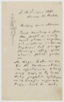 List Józefa Ignacego Kraszewskiego do Adama [Miłaszewskiego] z 14 sierpnia 1881 roku