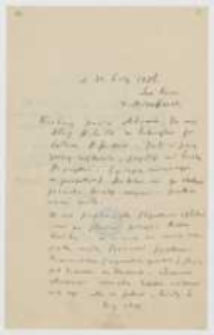 List Józefa Ignacego Kraszewskiego do Adama [Miłaszewskiego] z 21 listopada 1886 roku