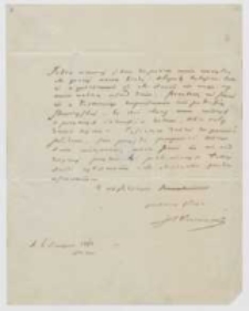 List Józefa Ignacego Kraszewskiego do NN z 6 sierpnia 1864 roku