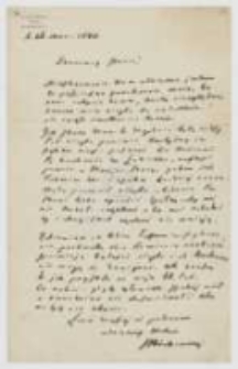 List Józefa Ignacego Kraszewskiego do NN z 26 marca 1880 roku