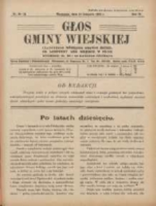 Głos Gminy Wiejskiej: czasopismo poświęcone sprawom Zrzeszenia Samopomocy Gmin Wiejskich w Polsce 1928.11.10 R.4 Nr30/31