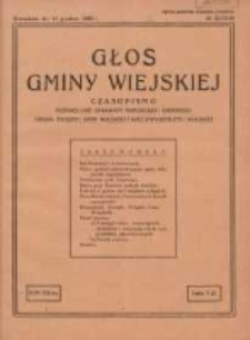 Głos Gminy Wiejskiej: czasopismo poświęcone sprawom samorządu gminnego: organ Związku Gmin Wiejskich Rzeczypospolitej Polskiej 1932.12 R.8 Nr22/24