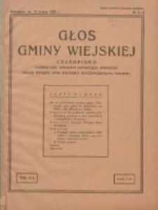 Głos Gminy Wiejskiej: czasopismo poświęcone sprawom samorządu gminnego: organ Związku Gmin Wiejskich Rzeczypospolitej Polskiej 1933.02.15 R.9 Nr2/3