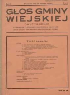 Głos Gminy Wiejskiej: dwutygodnik poświęcony sprawom samorządu gminnego: organ Związku Gmin Wiejskich Rzeczypospolitej Polskiej 1935.01.30 R.11 Nr2