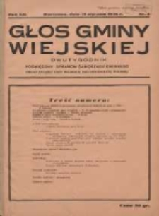 Głos Gminy Wiejskiej: dwutygodnik poświęcony sprawom samorządu gminnego: organ Związku Gmin Wiejskich Rzeczypospolitej Polskiej 1936.01.31 R.12 Nr2
