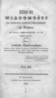 Zbi&oacute;r wiadomości do historyi sztuki lekarskiej w Polsce od czas&oacute;w najdawniejszych, aż do najnowszych T.3