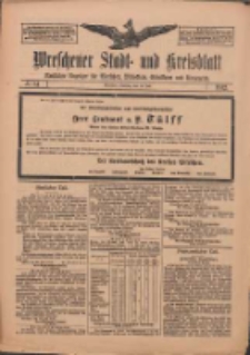 Wreschener Stadt und Kreisblatt: amtlicher Anzeiger für Wreschen, Miloslaw, Strzalkowo und Umgegend 1912.07.16 Nr84