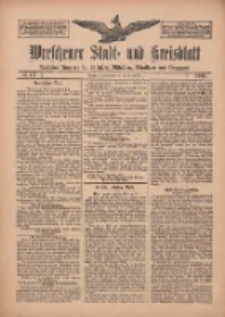 Wreschener Stadt und Kreisblatt: amtlicher Anzeiger f&uuml;r Wreschen, Miloslaw, Strzalkowo und Umgegend 1912.09.28 Nr117